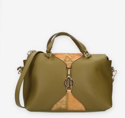 Alviero Martini Prima Classe Borsa a mano verde oliva