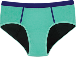 BTWN Super Brief Teen Period Underwear - Mint Chip In Sizes 9-16 Tween Leakproof Undies Afterpay Payment Options