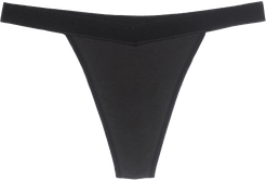 Cotton Thong Period Underwear - Black In Sizes XXS-3XL Undies Afterpay Payment Options