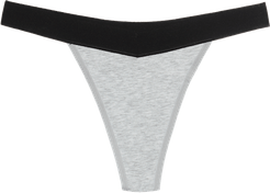 Cotton Thong Period Underwear - Grey In Sizes XXS-3XL Undies Afterpay Payment Options