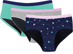 BTWN Super Fresh Start Period Kit Teen Underwear - Stars In Sizes 9-16 Tween Leakproof Undies Afterpay Payment Options