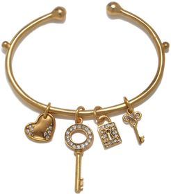 all You Need Is Love" Talisman Cuff Bracelet"