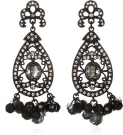 Black Victorian Lace Drop Earrings