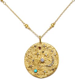 Cosmic Bliss Talisman Medallion Necklace
