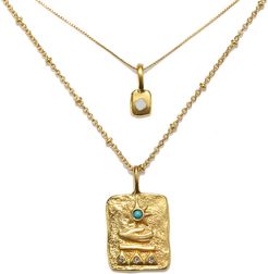 Hieroglyph Talisman 2-layer Necklace