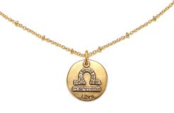 Libra Zodiac Talisman Charm Necklace