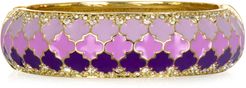Tuile Lilac Wide Bangle Bracelet
