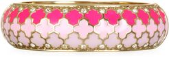 Tuile Fuschia Wide Bangle Bracelet