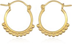 Gold Small Samsara Hoop Earrings