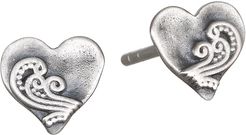 Spirit of Love Silver Stud Earrings