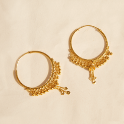 Luminous Being 22KT Hoop Earrings