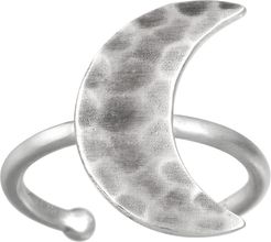 Silver Little Moon Ring