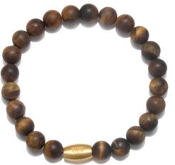 Sacred Insight Tigers Eye Mens Stretch Bracelet