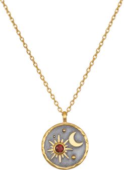 Celestial Birthstone Necklace - January