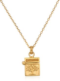 Rooted in Spirituality Gold Locket Necklace