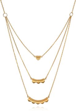 Emerging Dawn Gold Triple Necklace