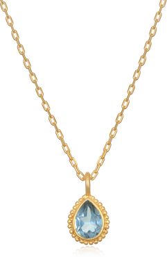 Blue Topaz Gemstone Necklace