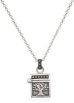 Rooted in Spirituality Silver Locket Necklace