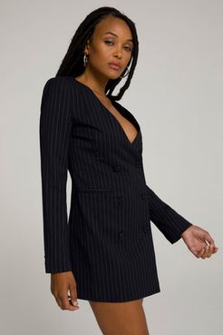 Boss Blazer Dress Pinstripe001, Plus Size 6