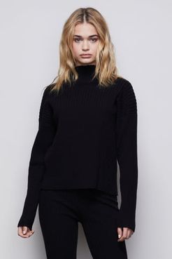 The Go-to Boxy Sweater Black001, Size 0