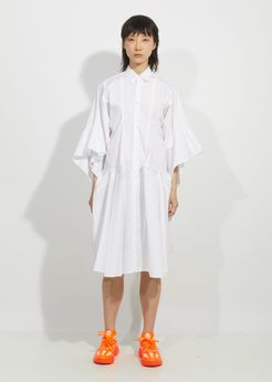 Junya Watanabe Cotton Broad Button Down Dress White Size: X-Small