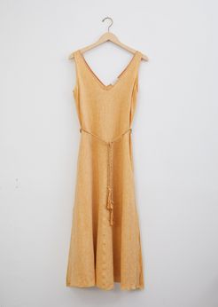 Forte Forte Shimmering Linen Dress with Belt Ambra 1004 Size: 1