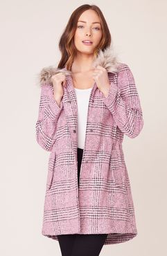 Pink Slip Plaid Coat