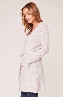 Belting Point Fuzzy Cardigan