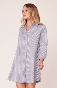 Good News Stripe Shirt Dress