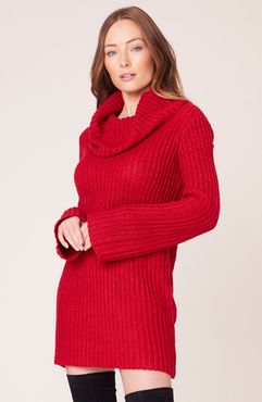 Couldn't Be Sweater Cowl Neck Sweater Dress