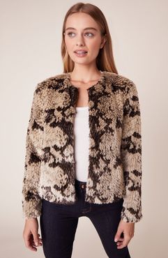 Snake Out Faux Fur Jacket