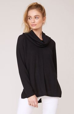 House of Waffles Cowl Neck Top
