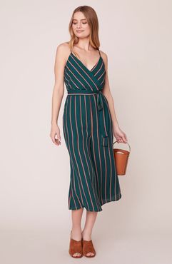 Cross the Line Striped Jumpsuit