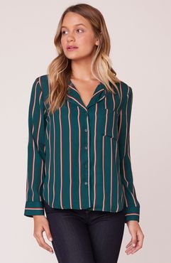 What's Your Line Printed Button Down Top