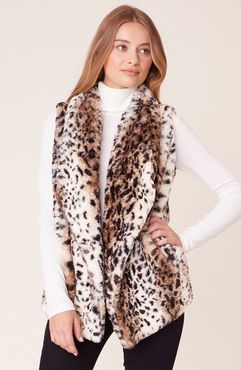 Purr Usual Faux Leopard Fur Vest
