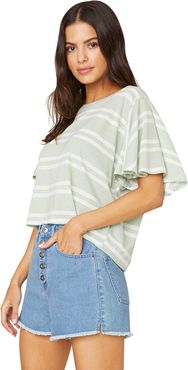 Draw The Linen Striped Tee