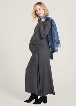 HATCH Maternity The Bardot Dress, Slate, Size 0