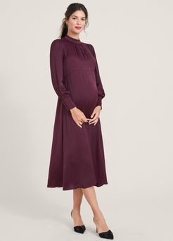HATCH Maternity The Robin Dress, Wine, Size 0