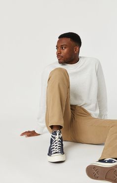 Zach Straight Leg In British Khaki Twill