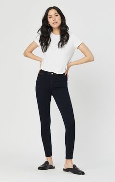 Tess Super Skinny Jeans In Rinse Golden Gold