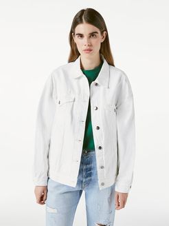 Heritage Oversized Jacket Rumpled Blanc Size XXS