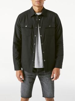 Wool Shirt Jacket Noir Size XS