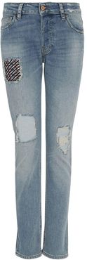 Jeans j60 straight-slim comfort con rotture