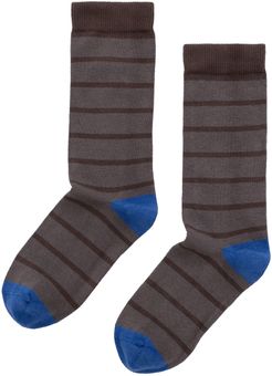 Club Stripe Crew Sock By Little River Sock Mill