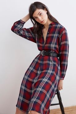 Tilda Plaid Shirt Dress (M), Velvet by Graham & Spencer