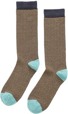 Herringbone Crew Sock By Little River Sock Mill