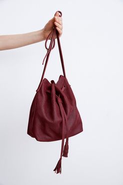 Hunter Leather Bucket Bag, Velvet by Graham & Spencer