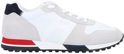 Uomo Sneakers Bianco 39.5 Pelle Fibre tessili