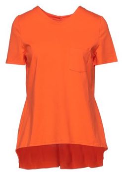 Donna T-shirt Arancione 40 94% Cotone 6% Elastan