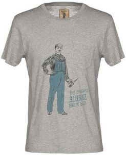 Uomo T-shirt Grigio M 100% Cotone